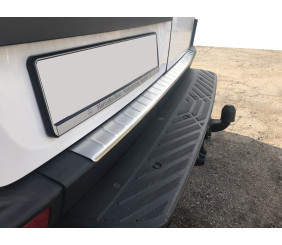 Накладка на бампер задній МАТОВИЙ (Omsa, нерж.) для Mercedes Sprinter W906 2006-2018 рр