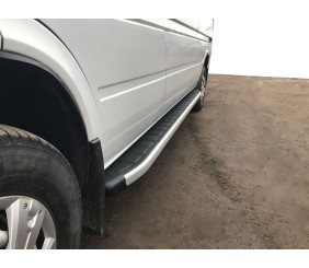 Бокові пороги Fullmond (2 шт, алюм) Середня база для Mercedes Sprinter W901/902/903/904/905 1995-2006 рр