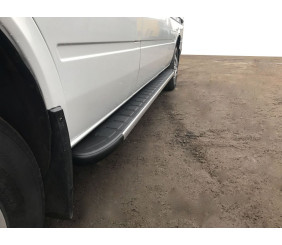 Бокові пороги Duru (2 шт., Алюміній) Довга база для Mercedes Sprinter W901/902/903/904/905 1995-2006 рр