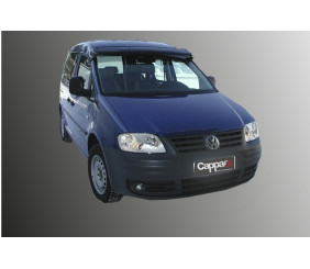 Козирьок на лобове скло (чорний глянець, 5мм) для Volkswagen Caddy 2015-2020 рр