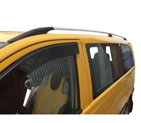 Рейлінги Хром DDU (пласт. ніжки) Довга база (EXTRALONG) для Mercedes Vito W639 2004-2014 рр