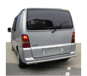 Задня дуга AK002 (нерж.) 51мм для Mercedes Vito W638 1996-2003 рр