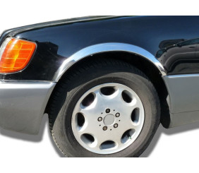 Накладки на арки (Short/Long, 4 шт, нерж) для Mercedes S-сlass W140 1991-1998 рр