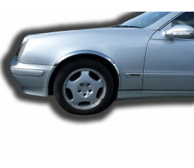Накладки на арки (4 шт, нерж) для Mercedes CLK W208 1997-2002 рр
