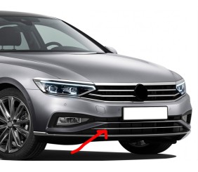 Верхня смужка в бампер (2019-2026, 1 шт, нерж) для Volkswagen Passat B8 рр