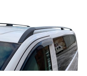 Рейлінги чорні Elite (пласт. ніжки.) Довга база (EXTRALONG) для Mercedes Vito W639 2004-2014 рр