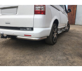 Задні куточки AK003 (2 шт., нерж) для Volkswagen T5 Multivan 2003-2010 рр