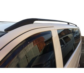 Рейлінги чорні DDU (пласт. ніжки.) Середня база (LONG) для Mercedes Vito W639 2004-2014 рр