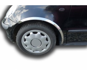 Накладки на арки (4 шт, нерж) для Mercedes A-сlass W168 1997-2004 рр