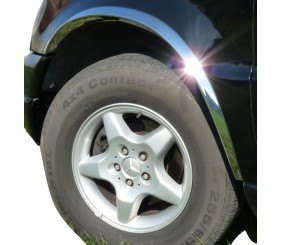 Накладки на арки (4 шт, нерж) для Mercedes ML W163 1997-2005 рр