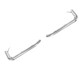 Задні одинарні куточки (2 шт., нерж) для Mitsubishi Pajero Sport 1996-2007 рр