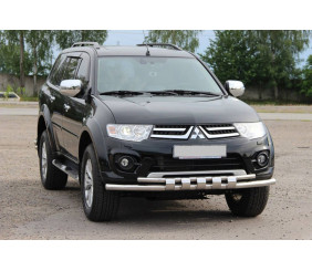 Передній захист ST015 (нерж.) для Mitsubishi L200 2006-2015 рр