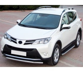 Бокові пороги BlackLine (2 шт, алюміній) для Toyota Rav 4 2013-2018 рр