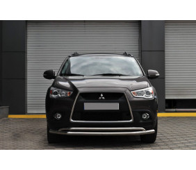 Передній захист ST017 (нерж.) для Mitsubishi ASX 2010-2023 рр