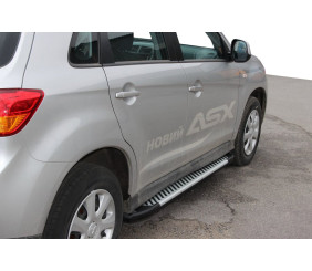 Бокові пороги Line (2 шт., алюміній) для Mitsubishi ASX 2010-2023 рр