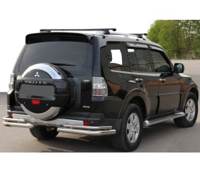 Задня дуга AK003 Подвійний (нерж.) для Mitsubishi Pajero Wagon IV 2006-2021 рр