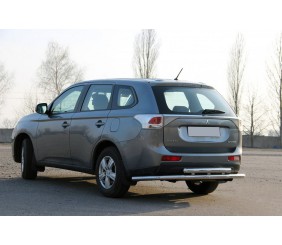 Задня дуга AK004 (нерж) для Mitsubishi Outlander 2012-2021 рр