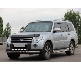 Передній захист ST015 (нерж.) для Mitsubishi Pajero Wagon III 1999-2006 рр