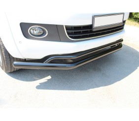 Передній вус подвійний Vegas 76/42 2010-2016 (чорний) для Volkswagen Amarok рр