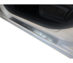 Накладки на пороги OmsaLine (4 шт, нерж) для Renault Megane III 2009-2016 рр