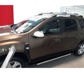 Бокові пороги Duru (2 шт, алюміній ) для Renault Duster 2018-2024 рр