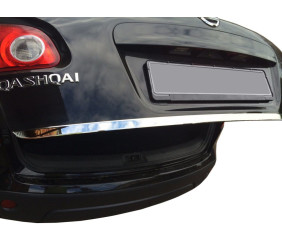 Накладка кромки кришки багажника (нерж.) OmsaLine - Італійська нержавійка для Nissan Qashqai 2010-2014 рр