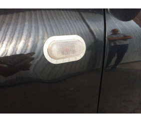 Обведення поворотника (2 шт., Нерж) для Renault Duster 2008-2017 рр