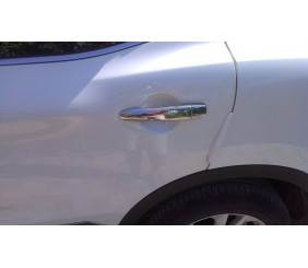 Накладки на ручки (4 шт., нерж.) Без чіпа, OmsaLine - Італійська нержавійка для Nissan X-trail T32/Rogue 2014-2021 рр