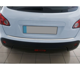 Накладки на задній бампер OmsaLine (нерж.) Глянець, -20262 довга база для Nissan Qashqai 2010-2014 рр