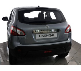 Накладка над номером (нерж.) Без кнопки, OmsaLine - Італійська нержавійка для Nissan Qashqai 2010-2014 рр