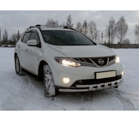 Передній захист ST015 (нерж) для Nissan Murano 2008-2014 рр