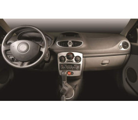 Накладки на панель 2008-2012 карбон для Renault Clio III рр