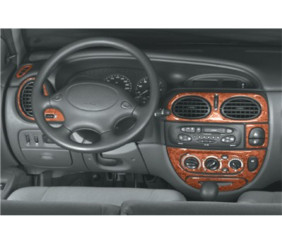 Накладки на панель 1999-2003 (Meric, Туреччина) Дерево для Renault Megane I рр