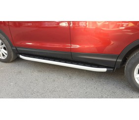 Бокові пороги Fullmond (2 шт., алюм.) для Nissan Qashqai 2014-2021 рр