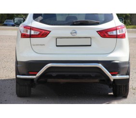 Задня дуга AK007-Plus (нерж) для Nissan Qashqai 2014-2021 рр