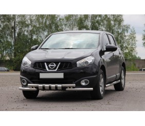Передній вус ST009-15 (нерж.) для Nissan Qashqai 2010-2014 рр
