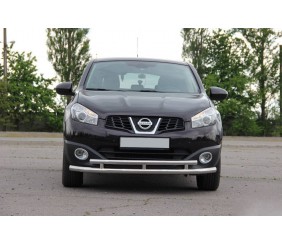 Передній подвійний вус ST016 (нерж) 51/42 мм для Nissan Qashqai 2010-2014 рр