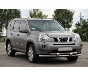 Передній захист ST015/2 (нерж) для Nissan X-trail T31 2007-2014 рр
