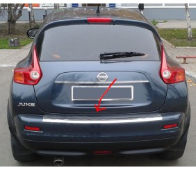 Накладка на задній бампер OmsaLine (нерж) 2010-2014 для Nissan Juke рр