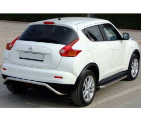 Бокові пороги BlackLine (2 шт, алюміній) для Nissan Juke 2010-2019 рр