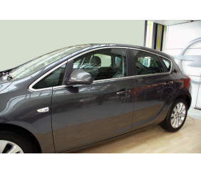 Повна окантовка вікон (HB, 12 шт, нерж) для Opel Astra J 2009-2015 рр