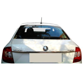 Хром планка над номером Tit-design (нерж.) для Skoda Rapid 2012-2019 рр