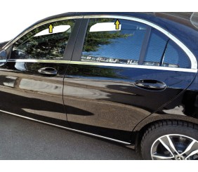 Верхня окантовка вікон (нерж) для Mercedes C-сlass W205 2014-2021 рр