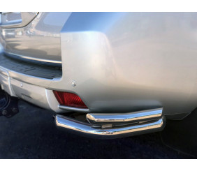 Задні куточки AK003-Подвійний (нерж) для Toyota Land Cruiser Prado 150 2009-2023 рр