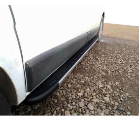 Бокові пороги Duru (2 шт., Алюміній) Коротка база для Opel Vivaro 2001-2015 рр