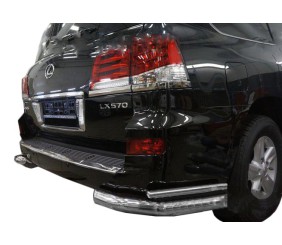 Задні подвійні куточки (нерж) для Lexus LX570/450d 2008-2022 рр