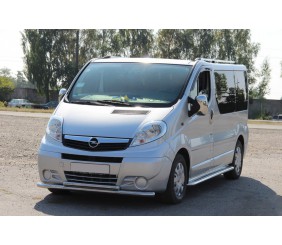 Передній захист ST014 (нерж.) для Opel Vivaro 2001-2015 рр