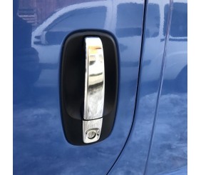 Накладки на ручки (4 шт, нерж) Carmos - Турецька сталь для Opel Vivaro 2001-2015 рр
