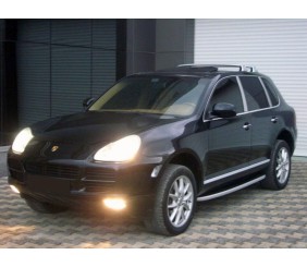 Бокові пороги Fullmond (2 шт., алюм.) для Porsche Cayenne 2003-2010 рр