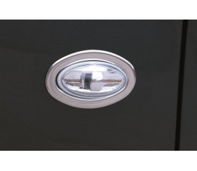 Обведення поворотника OmsaLine (2 шт., нерж.) для Citroen C-2 2003-2009 рр
